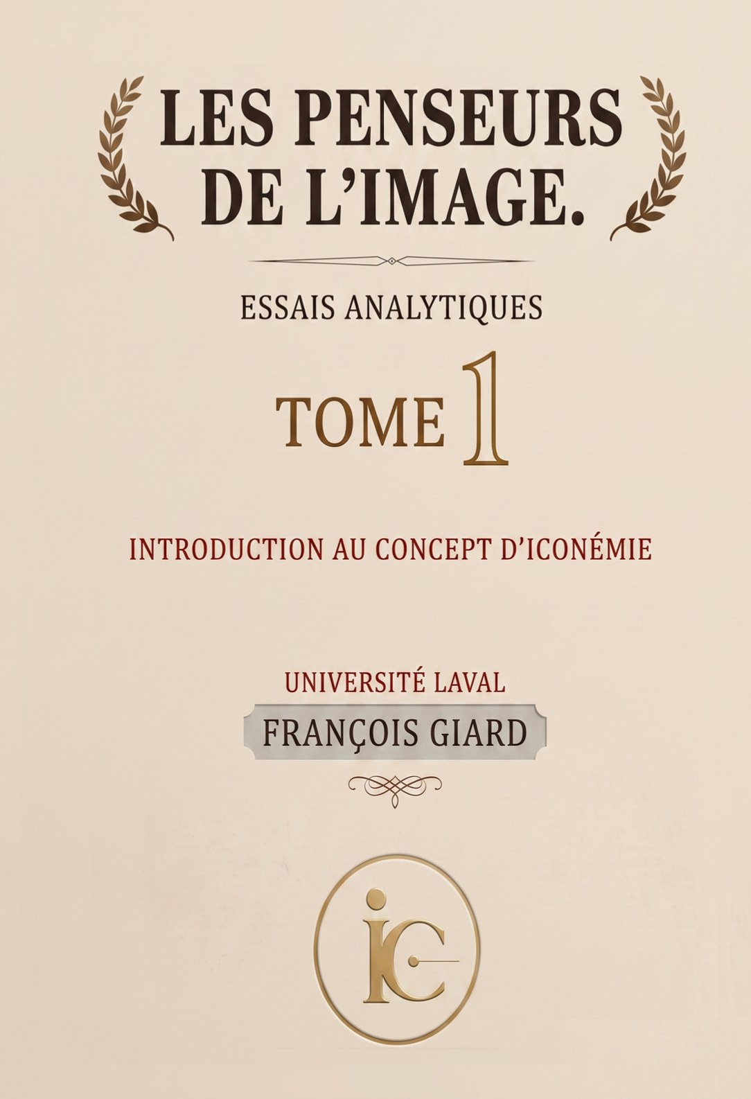 Couverture — Les Penseurs de l’image, Tome 1